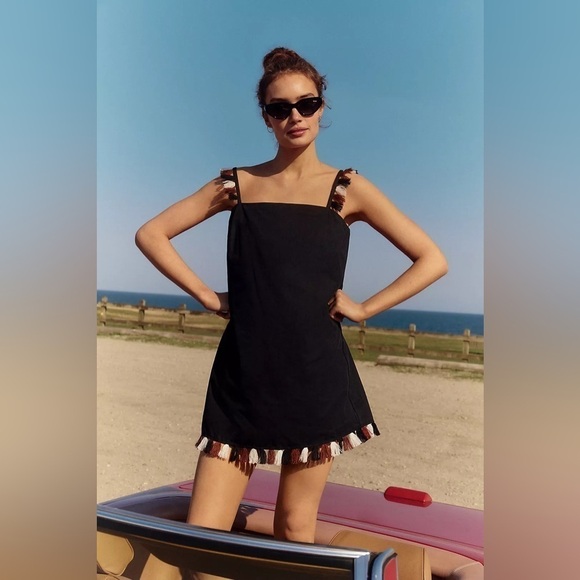 Anthropologie The Hartley Shift Mini Dress Bohemian Vacation Size 2X - Picture 2 of 13